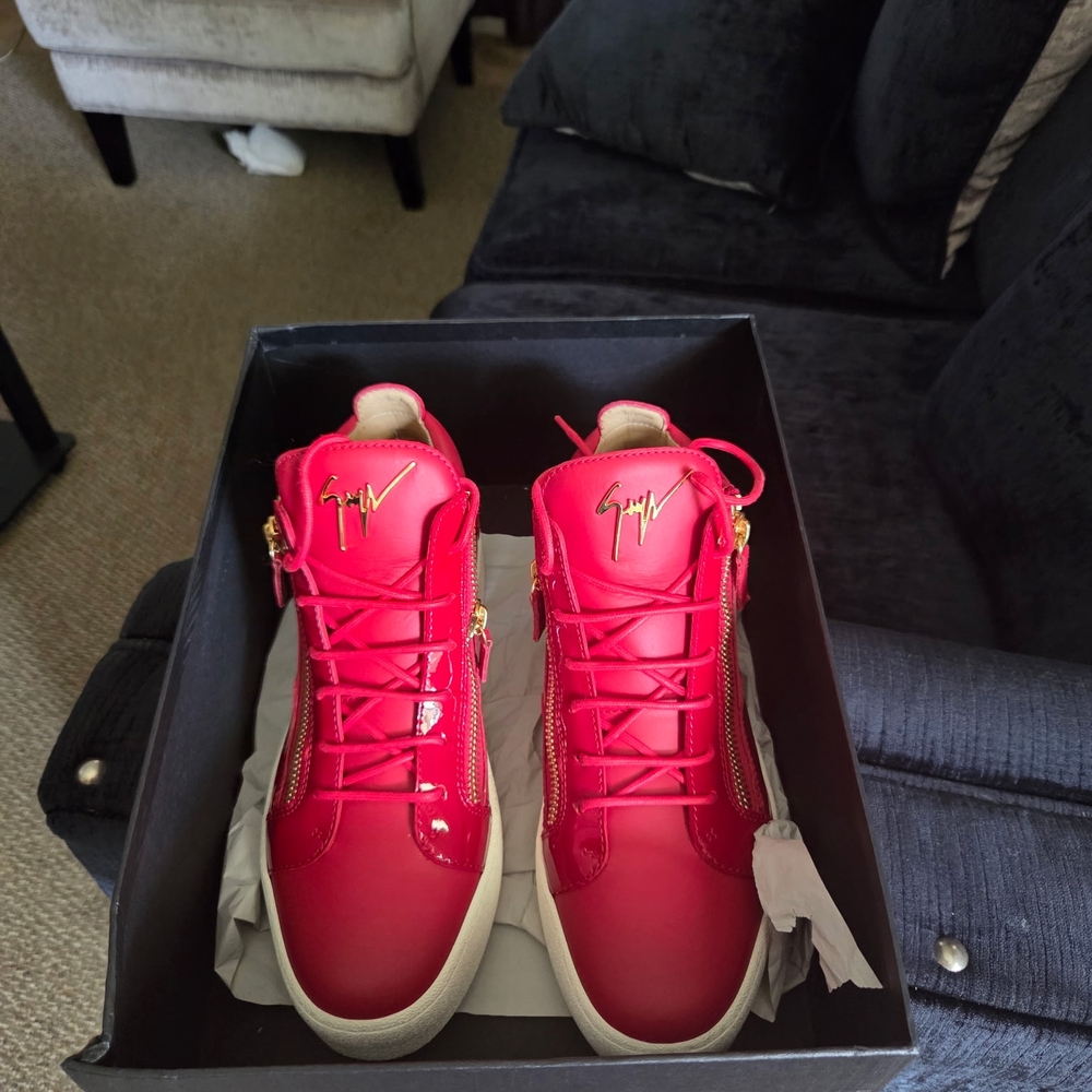Giuseppe Zanotti Bright Red Sneakers